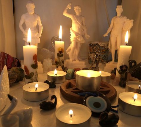 Deity Altar Setup, God Altar Ideas, Greek Altar Ideas, Hellenic Altar Ideas, Greek Pagan Altar, Dionysus Altar Ideas, Greek God Alters, Deity Altar Ideas, Greek God Altar Ideas