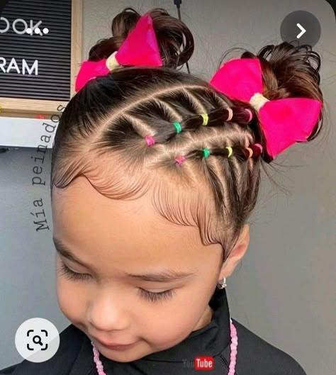 Kid Hair Styles Easy, Hairstyles For Kids With Short Hair, Hair Styles For Mixed Girls Kids, Kid Hairstyles Girls Easy, Toddler Birthday Hairstyles, Crazy Hair Day Short Hair, Biracial Hairstyles For Kids, Hairstyles For Mixed Girls Kids Easy, Mixed Girls Hair Styles