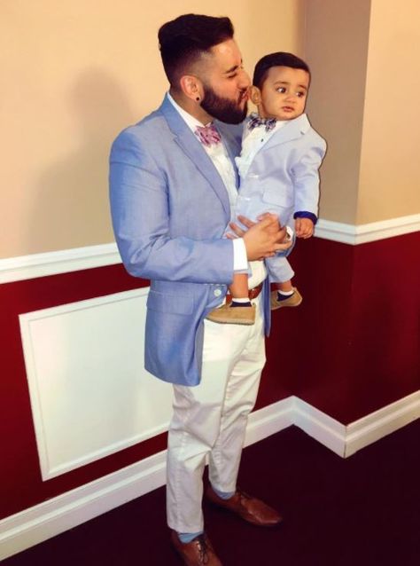 Father Son Tuxedo, Father And Son Twinning Outfits, Father Son Dresses Matching, Dad Son Combo Dress, Father Son Birthday Party Ideas, Family Birthday Outfit Ideas, 1st Birthday Boy Outfit Ideas, Father Son Suits, Father And Son Outfits