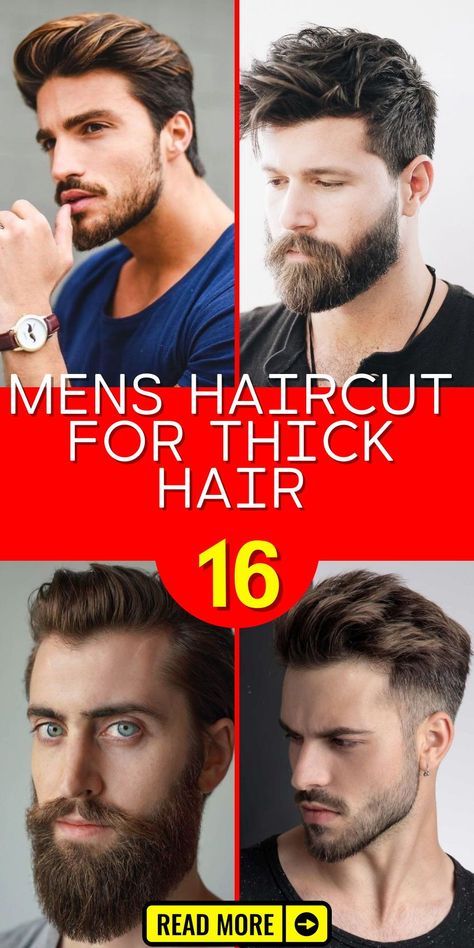 Uncover the perfect men's haircut for thick hair that suits your unique style. From medium frizzy to straight and sleek, our selection of hairstyles provides ideas for men of all ages and preferences, ensuring that your next haircut will leave you looking and feeling your best Male Haircuts For Thick Hair, Medium Haircuts Men Straight Hair, Man Thick Hair Styles, Men’s Haircut Thick Straight Hair, Thick Straight Mens Haircut, Mens Short Thick Haircut, New Mens Haircuts 2024, Men Haircut For Thick Straight Hair, Haircut For Men Thick Hair