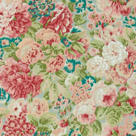 Floral Wallpaper | Allen Braithwaite Multicoloured Wallpaper, Bedroom Cream, Sofa Fabrics, Latest Wallpaper, Anna French, Morris Wallpapers, Wallpaper For Wall, Fabric Curtains, Design Pattern Art