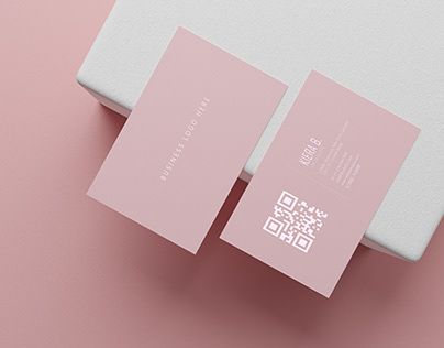 Pink Business Cards, Pink Business Card Design, Business Card Pink, Business Card Mockup, Business Card Pink Design, Visiting Card Mockup, Calling Card Design, Black And Pink Business Cards, Thank You Card For Customers Pink