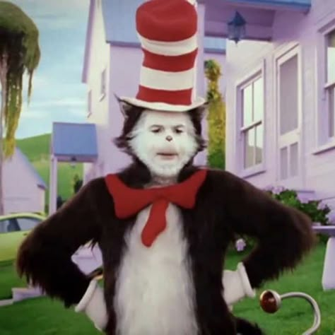 Mike Myers the cat in the hat Cat And The Hat, Top 10 Films, Mike Myers, Hat Aesthetic, The Cat In The Hat, Cat Character, Cat In The Hat, Cat Icon, Cat Hat