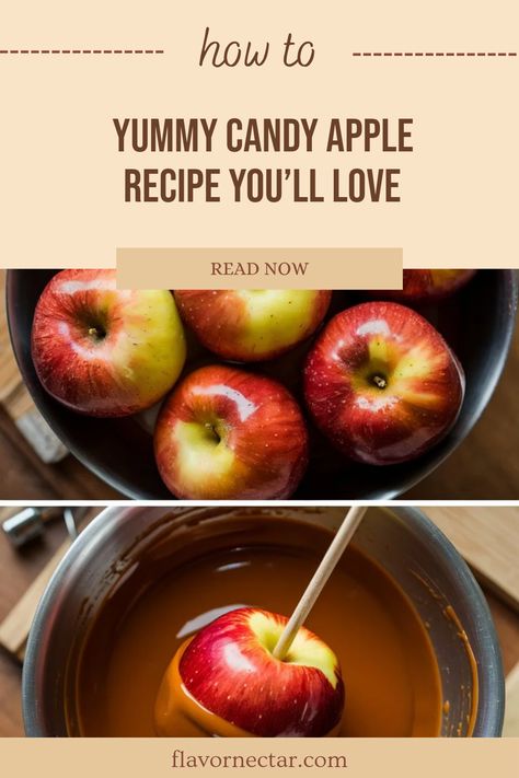 Delicious candy apple recipe that includes variations and tips for leveling up your treat-making. Perfect for fall festivals and family gatherings. Christmas Candy Apples, Candy Apples Diy, Diy Fall Ideas, Candied Apples, Gourmet Christmas, Candy Apple Recipe, Easy Candy, Apple Recipe, Fall Festivals