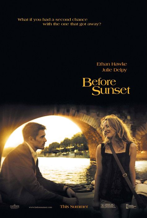 Before sunset Before Sunset Movie, Best Indie Movies, Before Trilogy, Full Mon, Julie Delpy, Septième Art, Romantic Films, Movies Worth Watching, I Love Cinema