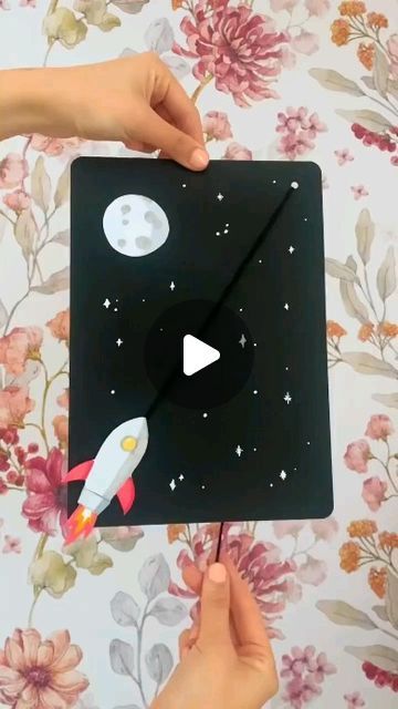 Cute Space Crafts, Kids Rocket Craft, Rocket Art For Kids, Space Related Activities For Kids, Flying Rocket Craft, Rocket Diy Kids, Space Crafts Kindergarten, Space Paper Craft, How To Make Rocket With Paper