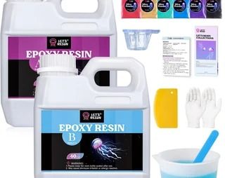 LetsResin - Etsy Epoxy Resin Supplies, Similar Ideas, Seni Resin, Clear Casting Resin, Epoxy Wood Table, Crystal Clear Epoxy Resin, Resin Table Top, Epoxy Projects, Epoxy Countertop