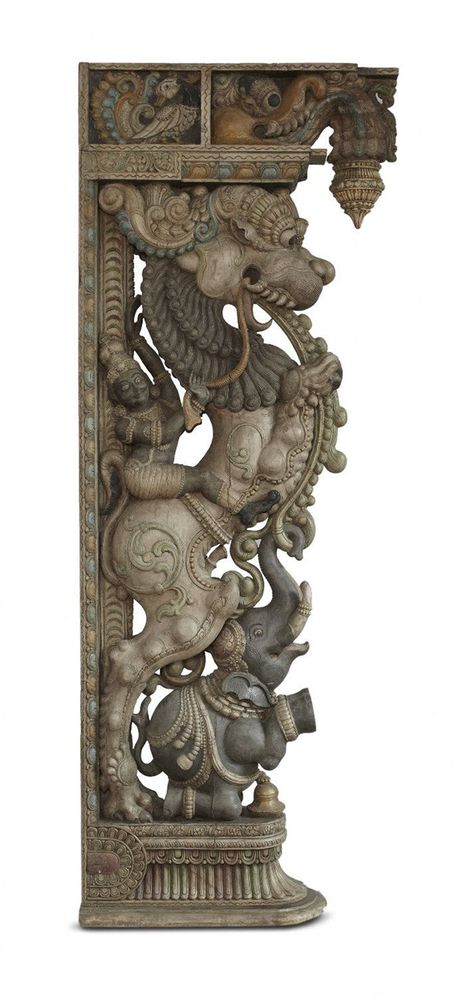 Wood Sculpture Ideas, Sculpture Architecture, Ancient Indian Art, Wooden Pillars, Ancient Drawings, Indian Temple Architecture, Ancient Indian Architecture, Pillar Design, Fu Dog