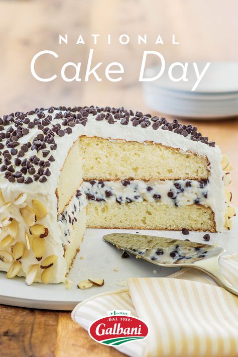 Happy National Cake Day! How should you celebrate? Another slice of our Cassata Cake, of course! Casata Cake Recipe, Italian Cassata Cake Recipe, Casata Cake, November Baking, Cassata Cake Recipe, Cassata Cake, Apple Crescent, Italian Desserts Easy, Ricotta Pie