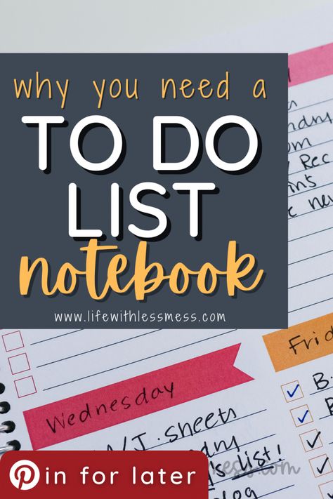 To Do List Notebook from Limelife - Life with Less Mess How To Make A Todo List, To Do List Title Ideas, To Do List Notebook Ideas, To Do Lists Ideas, Organized To Do List, Effective To Do List, Work Notebook Organization, Diy Budget Planner Notebook, To Do Journal