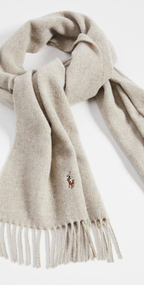 A Cold-Weather Essential: Polo Ralph Lauren Signature Italian Virgin Wool Scarf Wool Scarf Aesthetic, Winter Essentials Aesthetic, Ralph Lauren Accessories, Scarfs Winter, Ralph Lauren Winter, Winter Accesories, Ralph Lauren Scarf, Scarf Aesthetic, Wool Scarves