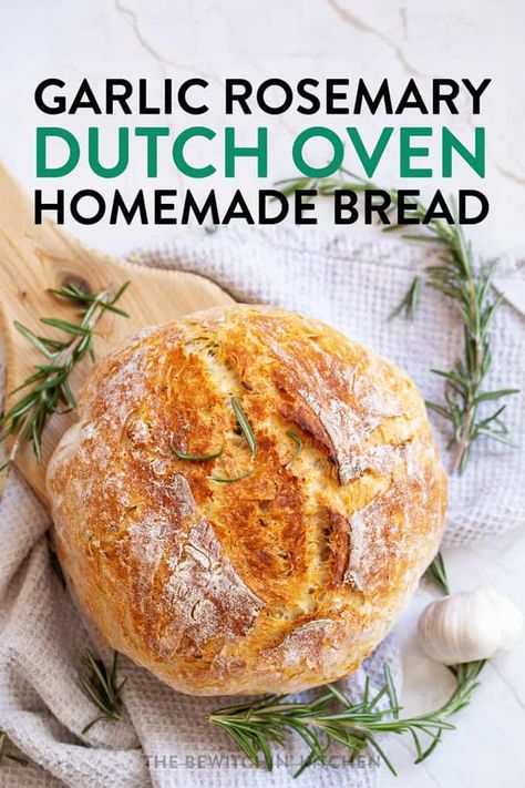 Dutch Oven Flavored Bread, French Bread Dutch Oven, Dutch Oven Bread All Purpose Flour, Dutch Oven Loaf, Bread Cooked In Dutch Oven, Easy Artisan Bread Dutch Ovens, Baked Bread In Dutch Oven, Dutch Oven Bread Recipes Rosemary Garlic, Bread Made In Cast Iron Dutch Oven