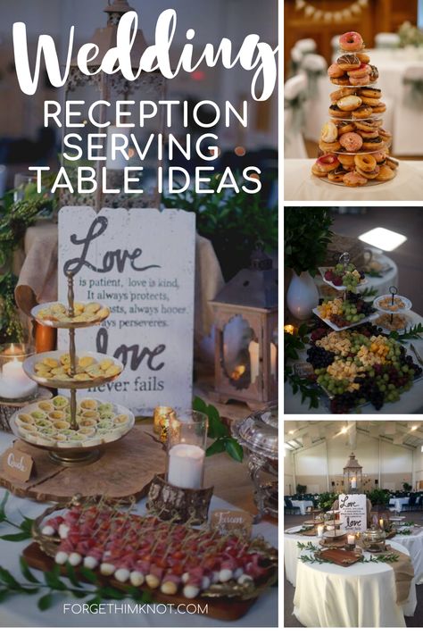 Casual Reception Table Ideas, Casual Wedding Reception Ideas Decor, Wedding Reception Food Table Ideas, Groom’s Table Ideas, Simple Wedding Reception Ideas Indoor, What Tables Do You Need At A Wedding, Small Space Wedding Reception Ideas, How To Set A Wedding Table, Easy Wedding Reception Decorations