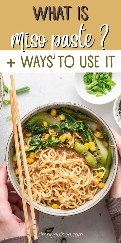 What is miso paste, and how can you use it to elevate your meals? We'll show you how to enhance your favorite dishes by adding white miso paste. Mix it into all of your sauces, glazes, dressings, marinades, and so much more. Plus, we'll explain the differences between the various types of miso and when you should use each one. Ways To Use Miso Paste, What Is Miso Paste, Uses For White Miso, White Miso Paste Uses, Uses For Miso Paste, What To Make With Miso Paste, White Miso Soup, Recipes With White Miso Paste, Recipes Using White Miso Paste