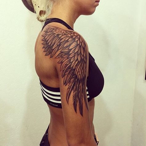 Back Arm Wing Tattoo, Wing Tattoo On Arm For Women, Wing Tattoo Sleeve Women, Wings Tattoo Shoulder Women, Wing On Arm Tattoo Women, Wings Arm Tattoos For Women, Angel Wing On Shoulder Tattoo, Wing Shoulder Tattoo Women, Angel Wings Tattoo Upper Arm