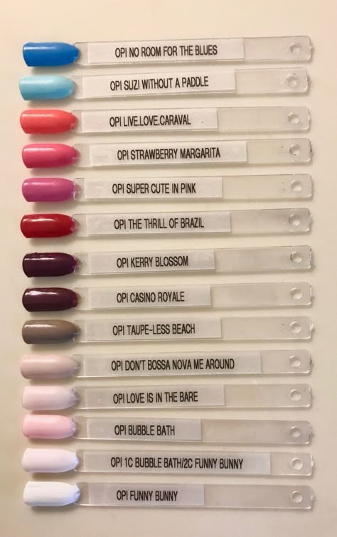 Opi Dip Manicure, Summer Opi Dip Colors, Opi Gel Polish Swatches, Best Opi Dip Colors, Dip Powder Swatches, Dip Powder Opi Colors, Opi Dip Wedding Colors, Dip Nail Colors Opi, Nail Colors With Names