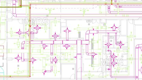 HVAC Duct Shop Drawings Hvac System Design, Hvac Engineer, Mechanical Drawings, Hvac Design, Hvac Duct, Refrigeration And Air Conditioning, Mechanical Ventilation, Air Ventilation, Plumbing Drawing