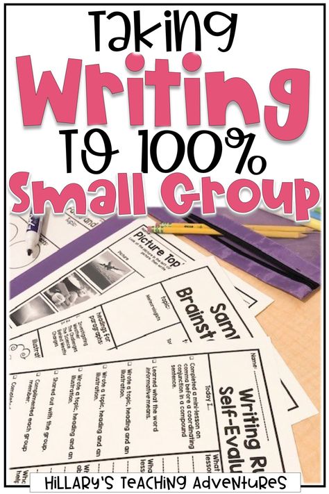 Check out these great tips and ideas for small group writing instruction and activities, including standards-based guided writing! #teachingwriting #writinginstruction Writing Mini Lessons 3rd Grade, Writing Elementary Activities, Writing Station Ideas 3rd Grade, Small Group Writing Instruction, Guided Writing 3rd Grade, Sped Writing Activities, Guided Writing First Grade, Writing Tutoring Ideas, Writing Group Activities