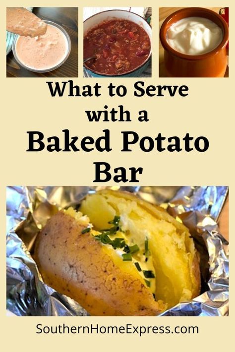 Baked Potatoes Bar Toppings, Potatoe Bar Toppings, Bake Potatoes Bar Ideas, Sides For Baked Potato Bar, Bake Potato Toppings Ideas, Baked Potato Bar Toppings List, Baked Potato Charcuterie Board Ideas, Loaded Potato Bar Ideas, Sides For Baked Potatoes