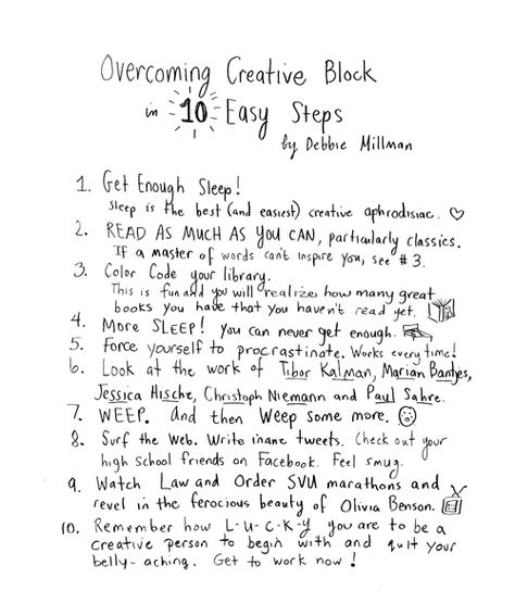 Overcoming Creative Block by Debbie Millman Debbie Millman, Studio Artist, Philosophy Books, Creative Block, Secret Society, Writers Block, Writing Inspiration, Creative Writing, Writing Tips