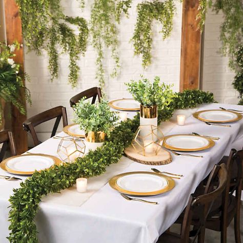 Diy Wedding Centerpiece, Faux Eucalyptus, White Ceramic Vase, Greenery Garland, White Ceramic Vases, Eucalyptus Greenery, Wedding Centerpieces Diy, Table Arrangements, Wedding Centerpiece