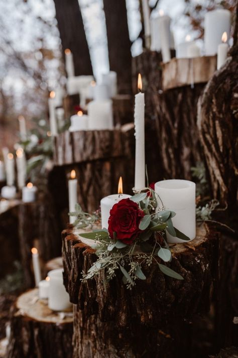 Celtic Wedding Reception, Yule Wedding Ideas, Nordic Themed Wedding, Viking Winter Wedding, Dark Enchanted Wedding, English Woodland, Scandinavian Wedding, Nordic Wedding, Forest Theme Wedding