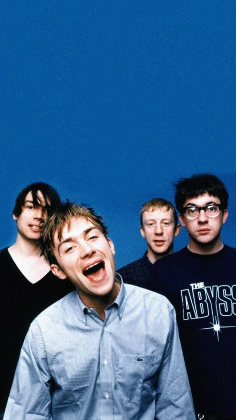 Blur Wallpaper, 90s Britpop, Modern Life Is Rubbish, Damon Blur, Press Shots, Damon Albarn Blur, Blur Band, Alex James, Graham Coxon