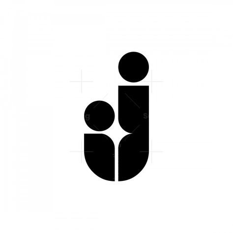 IJ Or JI Letter Logos #logo #business #logodesign #design Simple Monogram Logo, One Letter Logo Design, Letter Combinations Logo, People Logo Design Creative, Logo With Initials, Logo With People, Logos With Letters, We Logo Design, Two Letters Logo