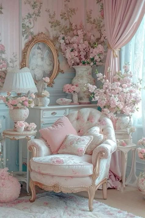 Vintage Apartment Decor, Muebles Shabby Chic, Vintage Apartment, Inspire Me Home Decor, Pretty Room, Dream Room Inspiration, Chic Bedroom, Room Makeover Inspiration, Dream House Interior