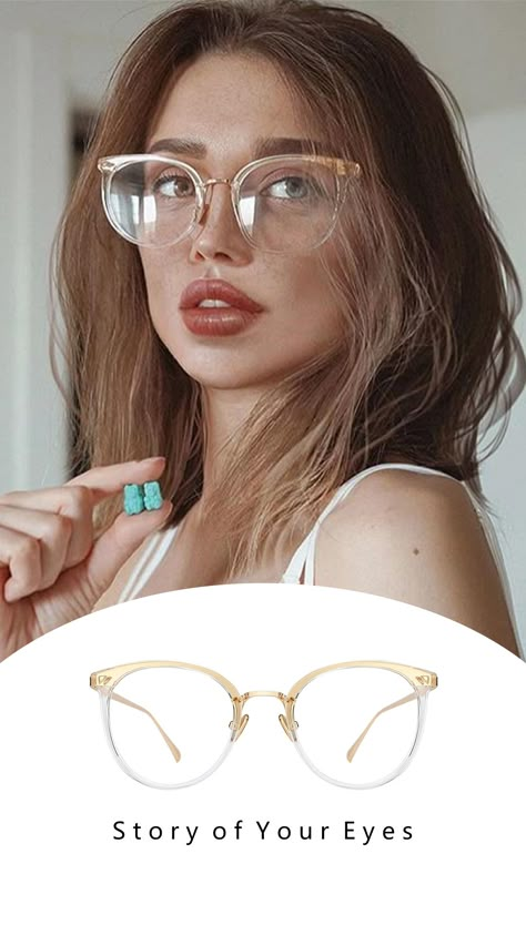 Eyewear Trends 2018 Women NEW Fashion. You may  get a new look.Top sale glasses. #eyewear #fashion eyewear #sunglasses#eye Transparent Specs Frames Women, Transparent Glasses Frames Woman, Tijn Eyewear, Transparent Glasses Frames, Glasses For Face Shape, Cute Glasses Frames, Glasses Transparent, Glasses Trends, Womens Glasses Frames