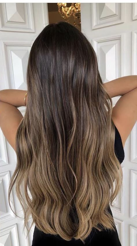 Ashy Light Brown Hair Balayage Brunettes, Balayage Hair Dark Brunette, Balyage Long Hair Brunettes Straight Hair, Straight Hair Brown Balayage, Brown Hair Light Ends, Brunette Balayage Straight Hair, Balayage Brunette Straight, Brown Hair With Blonde Ends, Shatush Hair