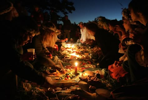 Images From Ivan Kupala Night - The Atlantic Pagan Aesthetic, Village Festival, Night Picnic, Slavic Style, Slavic Paganism, Late Night Dinner, Festival Aesthetic, Baltic Countries, St John The Baptist