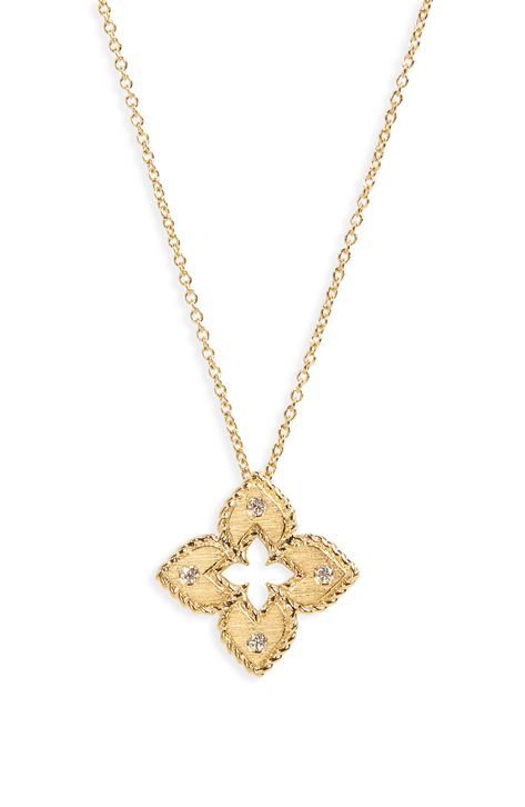 Roberto Coin Venetian Princess Diamond Pendant Necklace available at #Nordstrom Roberto Coin Necklace, Roberto Coin, Diamond Guide, I Love Me, Princess Diamond, Necklace Size, Coin Necklace, Diamond Pendant Necklace, Style Accessories