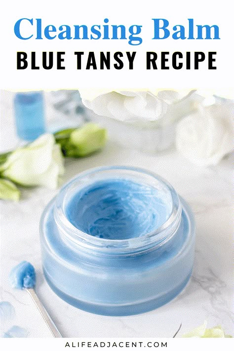 Blue Tansy Essential Oil Benefits, Blue Tansy Face Serum Diy, Cleansing Balm Recipe, Diy Cleansing Balm, Get Glowing Skin Naturally, Blue Tansy Essential Oil, Glowing Skin Naturally, Diy Serum, Balm Recipe