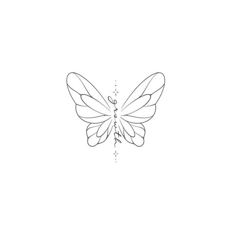 Half Butterfly Half Words Tattoo, Christian Butterfly Tattoo, Butterfly Growth Tattoo, Different Butterfly Tattoo, Small Girly Tattoos, Minimal Tattoo Design, Small Pretty Tattoos, Petite Tattoos, Inspiration Tattoos