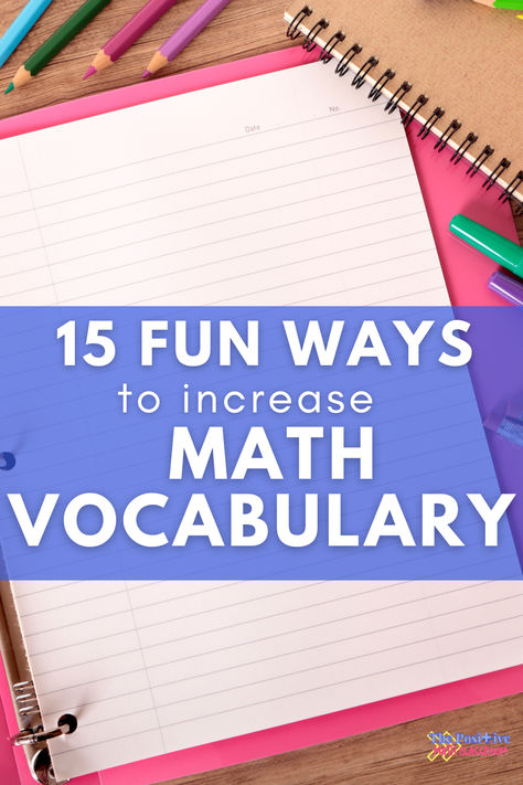 Help your middle school students increase their math vocabulary skills with these fun ideas. Check out this blog post for reasons why math vocabulary is important and a list of engaging activities. Click to read the post. Math Vocabulary Activities, Vocabulary Stations, Activities For Middle Schoolers, Vocabulary Centers, Vocab Activities, Vocabulary Strategies, Middle School Math Classroom, Vocabulary Instruction, Math Vocabulary