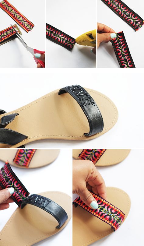 The Kipi Blog: DIY | Easy Artisanal Sandals Diy Heels, Shoe Refashion, Diy Fashion Trends, Shoe Makeover, Diy Sandals, Diy Slippers, Sac Diy, Crochet Shoes Pattern, African Accessories