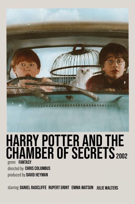 minimalistic film poster harry potter and the chamber of secrets Harry Potter Book Poster, Movie Prints Harry Potter, Harry Potter And The Chamber Of Secrets Movie Poster, Harry Potter Chamber Of Secrets Poster, Harry Potter Poster Aesthetic Room, Film Vintage Poster, Harry Potter Poster Polaroid, Harry Potter And Chamber Of Secrets, Polaroid Movie Poster Harry Potter