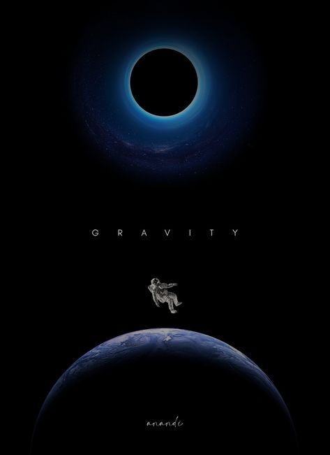 Gravity Logo Design, Moon Poster Design, Gravity Aesthetic, Gravity Poster, The Martian Film, Gravity Movie, Space Movie Posters, Simple Sign Language, Logo Development