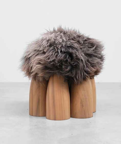 Senufo Ottoman – Matter Study Interior Design, Ethnographic Art, Exclusive Homes, Ottoman Design, Sculptural Object, Lounge Chair Design, Shoe Boutique, Ottoman Bench, Sheep Wool