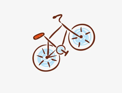 Bike Drawings Easy, Cartoon Bike Drawing, Bike Doodle Easy, Cute Bike Drawing, Bicycle Drawing Simple, How To Draw A Bike, Bike Art Drawing, Biking Drawing, Bike Drawing Easy