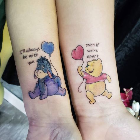 Dollhouse Tattoo, Small Catholic Tattoos, Aunt Tattoo, Mum And Daughter Tattoo, Wedding Ring Finger Tattoos, Niece Tattoo, Mommy Daughter Tattoos, Cute Best Friend Tattoos, Winnie The Pooh Tattoos