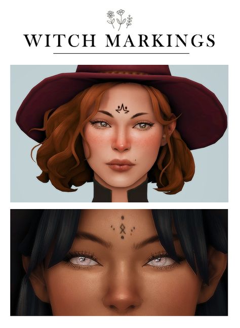 WITCH MARKINGS | Ziearel on Patreon Witch Markings, Sims 4 Piercings, Sims 4 Tattoos, The Sims 4 Skin, Pelo Sims, The Sims 4 Packs, Sims 4 Cc Makeup, Sims 4 Game Mods, Sims 4 Mm Cc