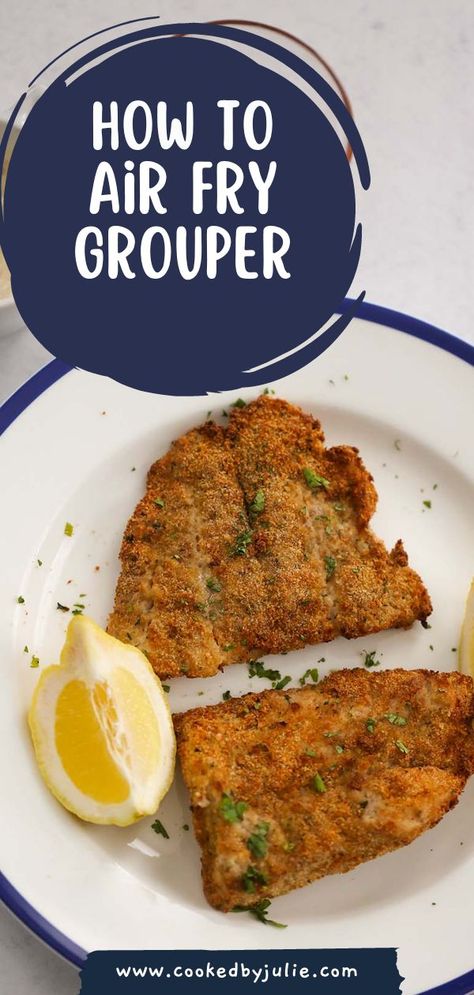 Recipe For Grouper Fish, Keto Grouper Recipes, Recipes For Grouper Fish, Fried Grouper Bites, Frozen Grouper Recipes, Air Fryer Clams, Grouper Marinade, Air Fried Grouper Recipes, How To Cook Grouper