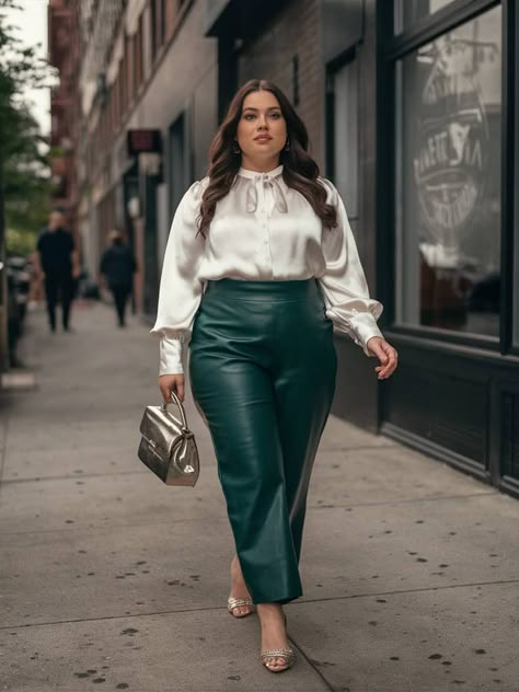 Dinner Party Plus Size Outfit, Chic Outfits Classy Plus Size, Plus Size Polished Look, Plus Size Sophisticated Outfits, Plus Korean Fashion, Women's Plus Size Fashion, How To Look Expensive Plus Size, Plus Size Professional Outfits Summer, Plus Size Jewel Tone Outfits