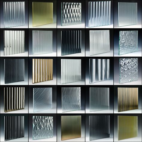 Glass Cladding Interior Wall, Pattern Glass Texture, Glass Material Texture Architecture, Glass Work Interior, Glass Panelling Design Wall, Texture Glass Design, Lacquered Glass Design, Wall Glass Design Interiors, Fluted Glass Texture