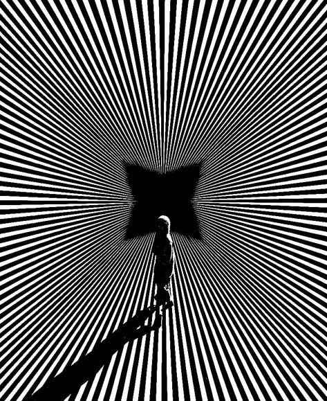 Hypnotize Drawing, Paradox Aesthetic, Hypnotic Painting, Hypnosis Art, Hypnosis Illustration, Visual Illusion Art, Hypnotized Eyes Drawing, Op Art Ideas, Drawing With Lines