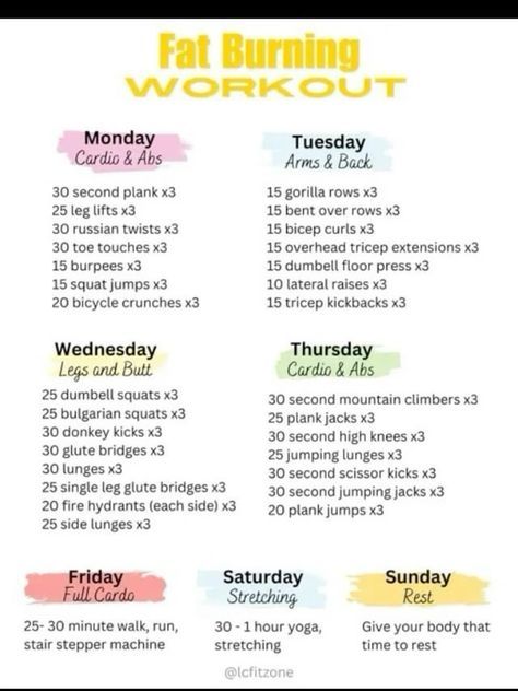 Exercise Plans For Women Gym, All Week Workout Plan, Gym Workouts Women Weekly Routine, Busy Schedule Workout Plan, Weekly Womens Workout Plan, Week Gym Routine For Women, Workout Daily Routine, Gym Women Workout Plans, Workout Routine For The Gym For Women