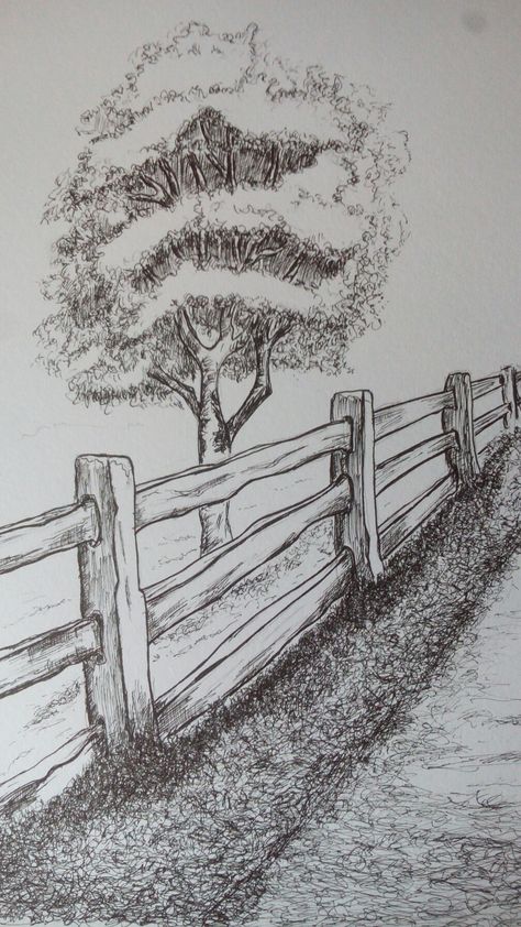 Tree art gab Schetching Ideas, Tree Sketches Simple, Pen Sketches Simple, 2 D Art, Landscape Drawing Easy, Tree Drawing Simple, Landscape Pencil Drawings, Graphic Drawing, Tree Drawings Pencil