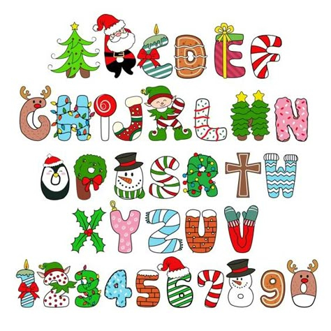 Christmas Lettering Alphabet, Christmas Alphabet Letters Printable, Merry Christmas Lettering Design, Fonts Alphabet Handwritten, Holiday Calligraphy, Christmas Fonts Alphabet, Kindness Elves, Handwritten Christmas, Letters Christmas